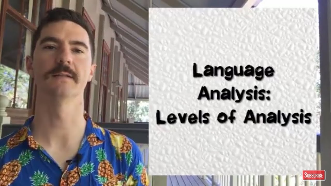 Language Analysis: Levels of Analysis