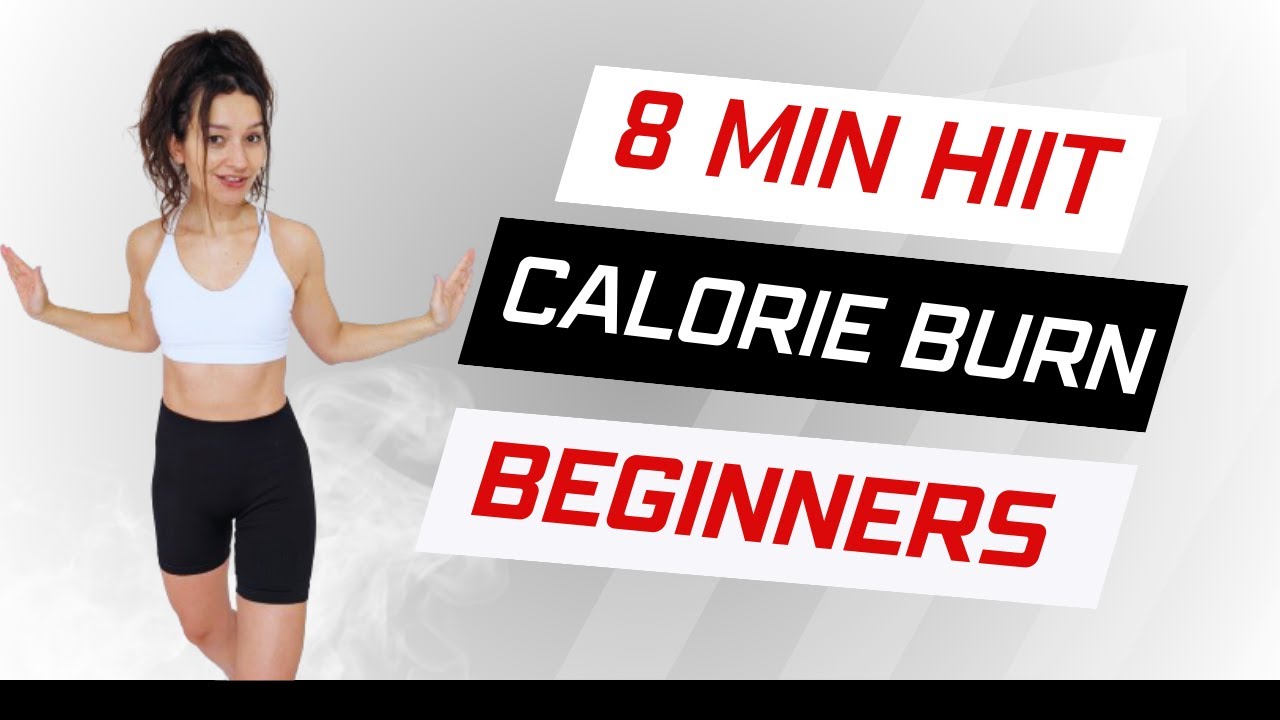 8 MIN CALORIE BURNING HIIT WORKOUT - BEGINNER Friendly Cardio Workout - All Standing