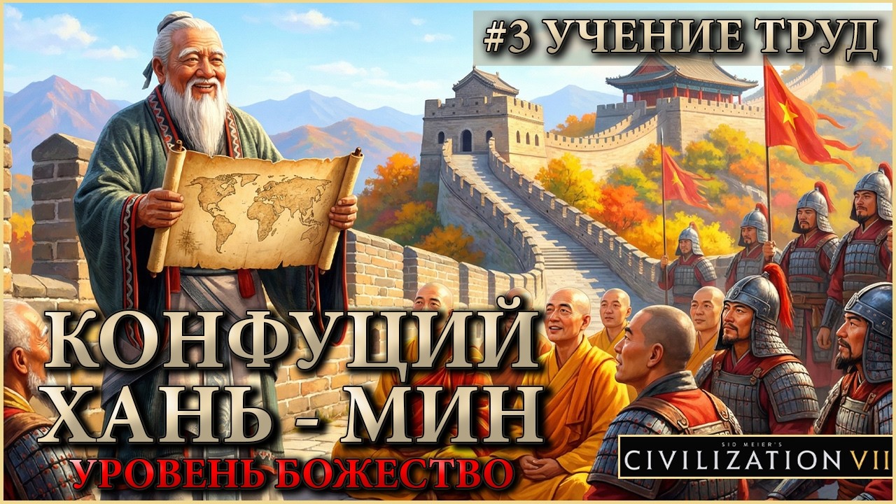 🌏 Sid Meier’s Civilization 7 | КОНФУЦИЙ | ХАНЬ - МИН | БОЖЕСТВО | 3 СЕРИЯ | ПЕРЕХОД В ИССЛЕДОВАНИЕ💥