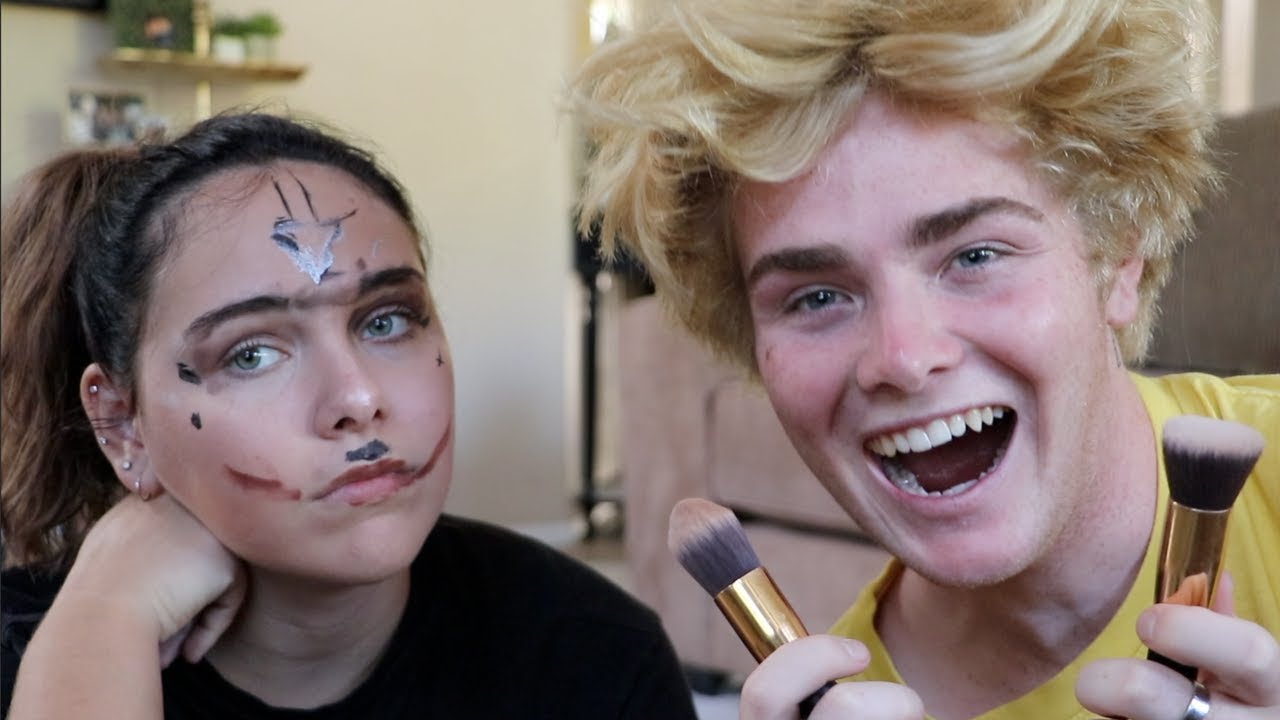 Boyfriend does My Makeup