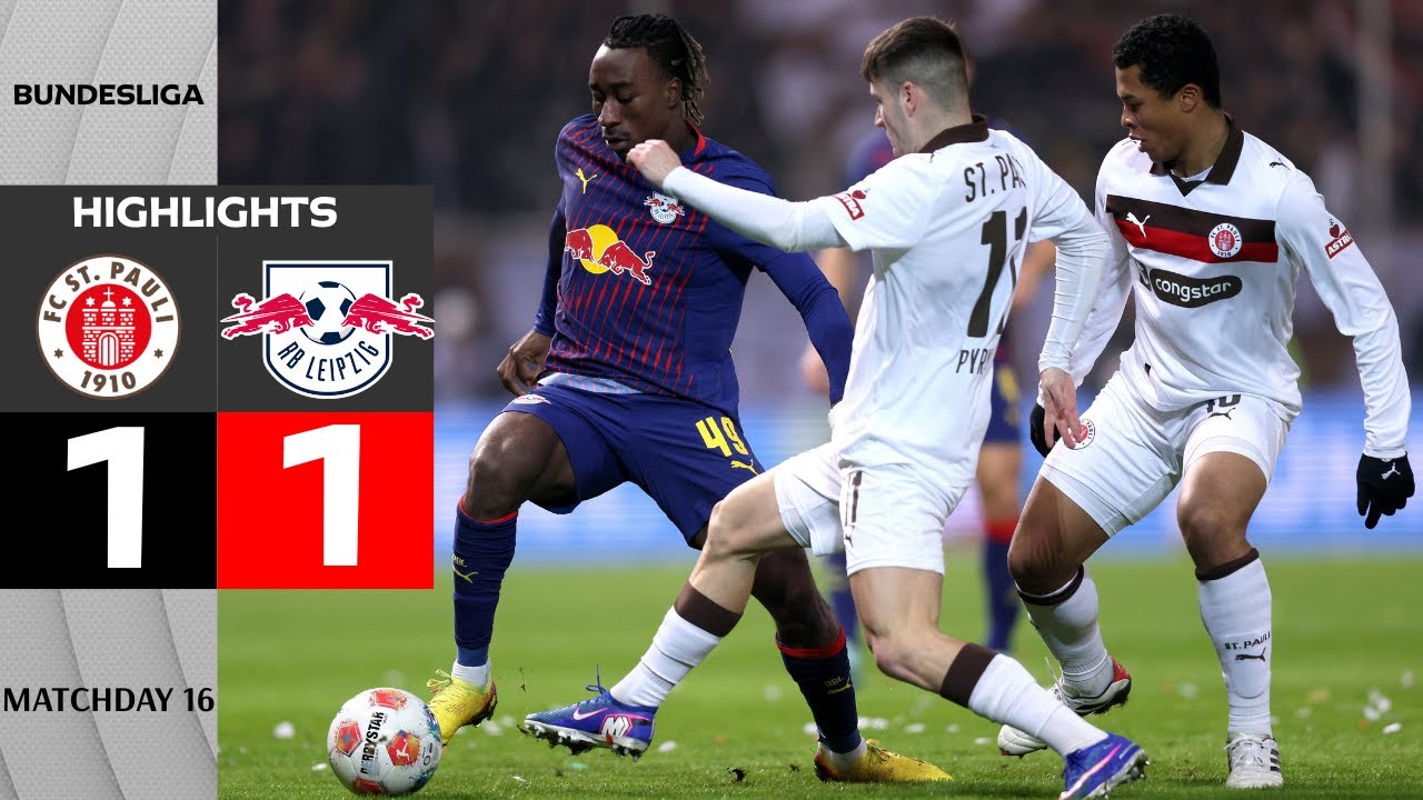 St Pauli - RB Leipzig | 1-1 | Highlights | Bundesliga 2025-26 | st pauli leipzig