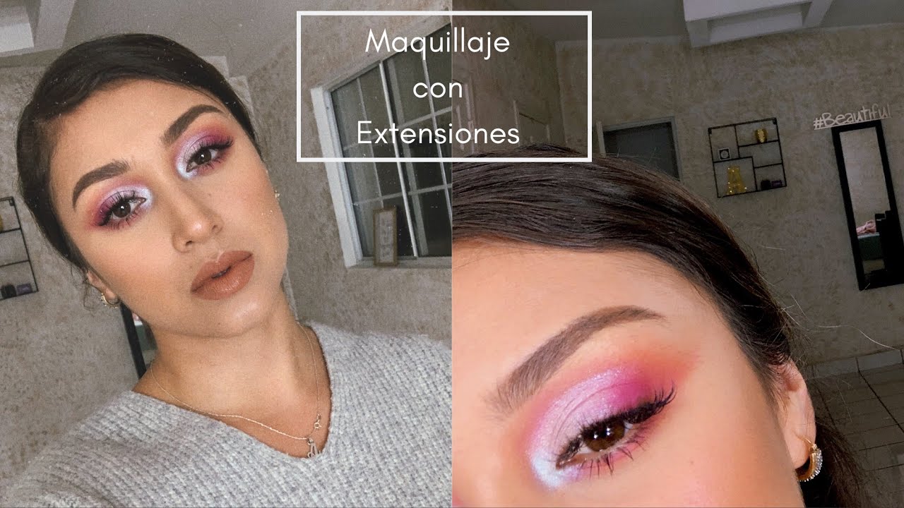 Como me maquillo con extensiones de pestañas | Maquillaje colorido - Rude Cosmetics