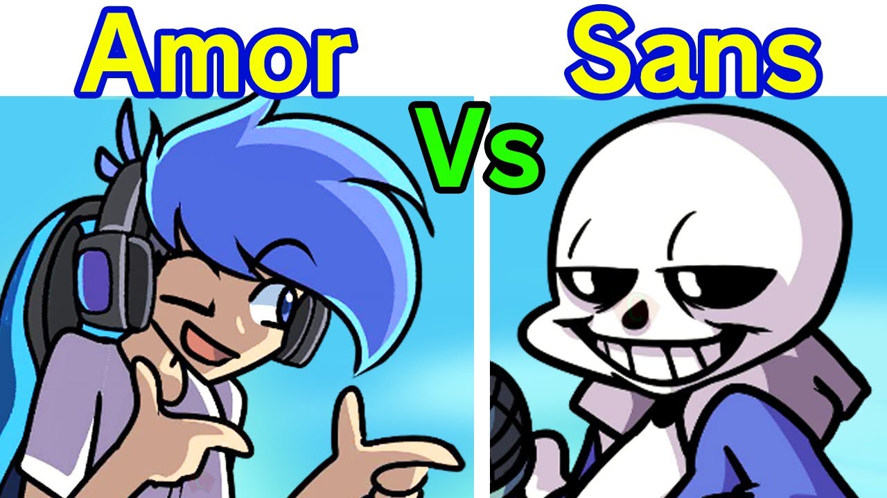 Friday Night Funkin' Sans Remastered Vs Amor | Sans X Spilt Remix (FNF Mod/Hard) (Bob and Bosip Mod)