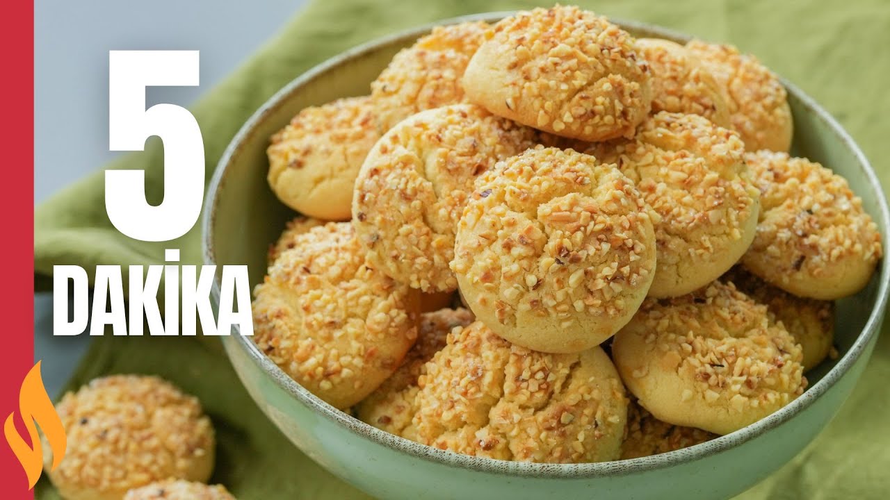 5 DAKİKA KURABİYESİ 😋 Tüm Zamanların En Sevilen Kurabiye Tarifi 🏆