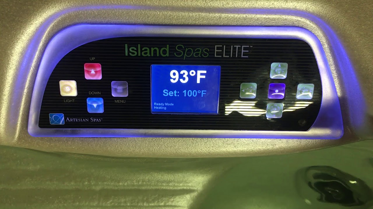 Summer Settings - Island Spas & TidalFit 7-9 Button TP800 Topside