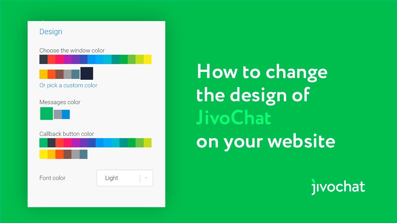 How to change the design of JivoChat on your website
