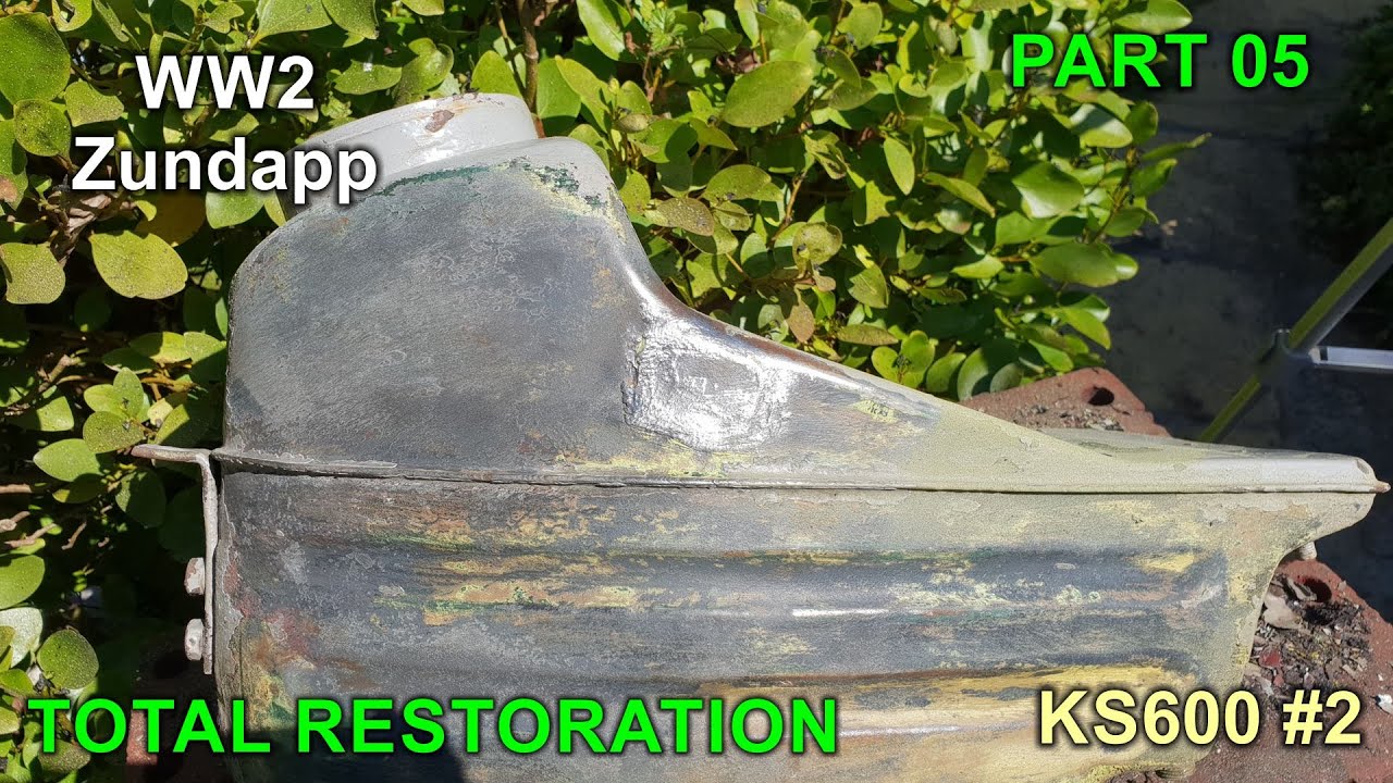 Motorcycle Restoration - Part 05 (Cleaning block & prep tank) 1941 WW2 Zundapp (Like KS750)