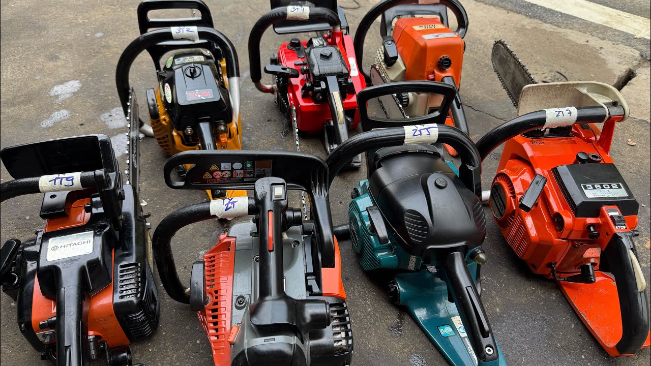 3-3 lô T Máy cưa xích nhật bãi STIHL 021 RYOBI 3740 SHINDAIWA 406 HITACHI hàng xin đẹp vip rẻ