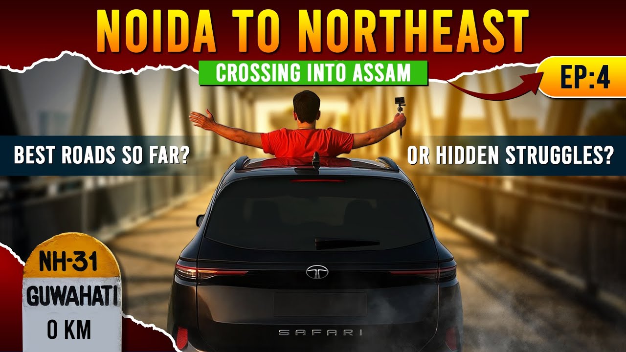 Noida to Northeast EP4 – Siliguri to Guwahati Night Drive 🔥 | Assam Entry & Unexpected Halt!