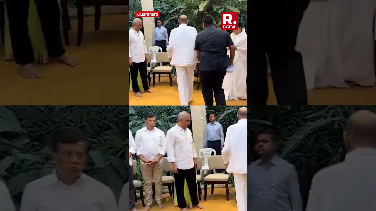 Sharad Pawar Pays Tribute to Late Ajit Pawar at Sunetra Pawar's Residence in Baramati