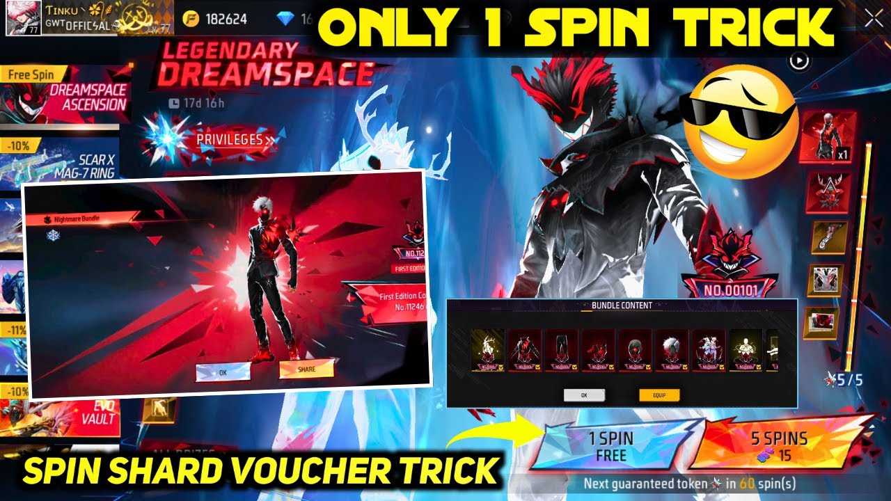 LEGENDARY DREAMSPACE BUNDLE FREE SPIN TRICK | DREAMSPACE ASCENSION EVENT FREE SPIN MEIN KAISE NIKALE