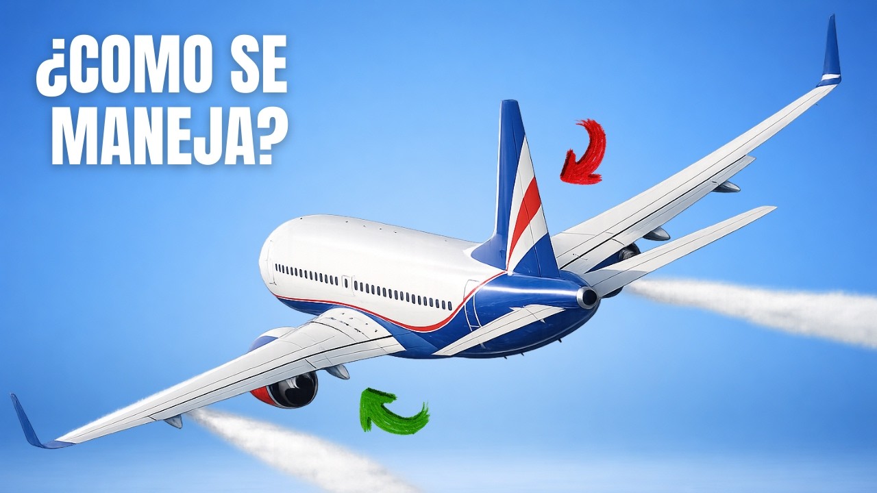 ¿Cómo se controla un avión en vuelo? (La física de las 500 toneladas)