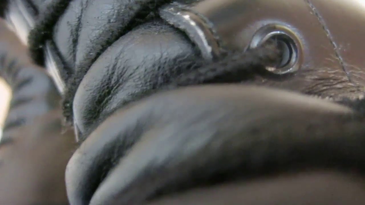 Close up on a black pair of Ranger boots (3)