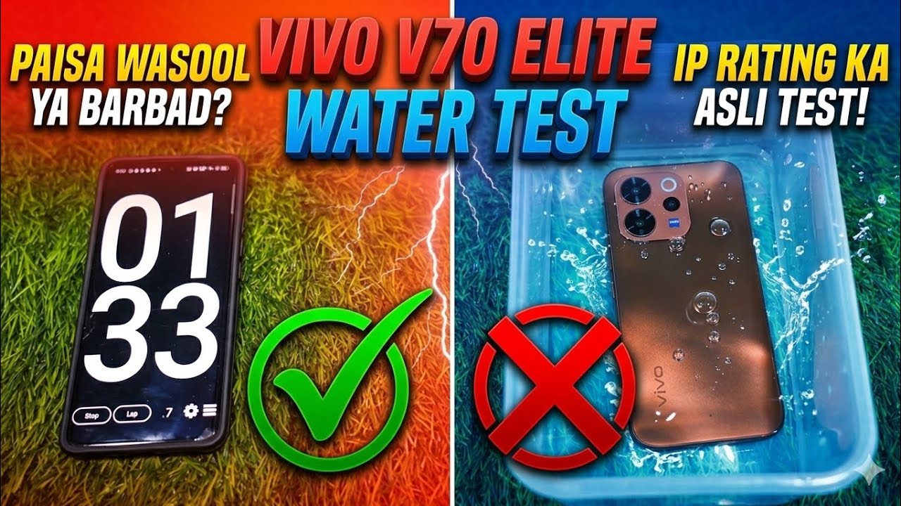 VIVO V70 ELITE WATER TEST 