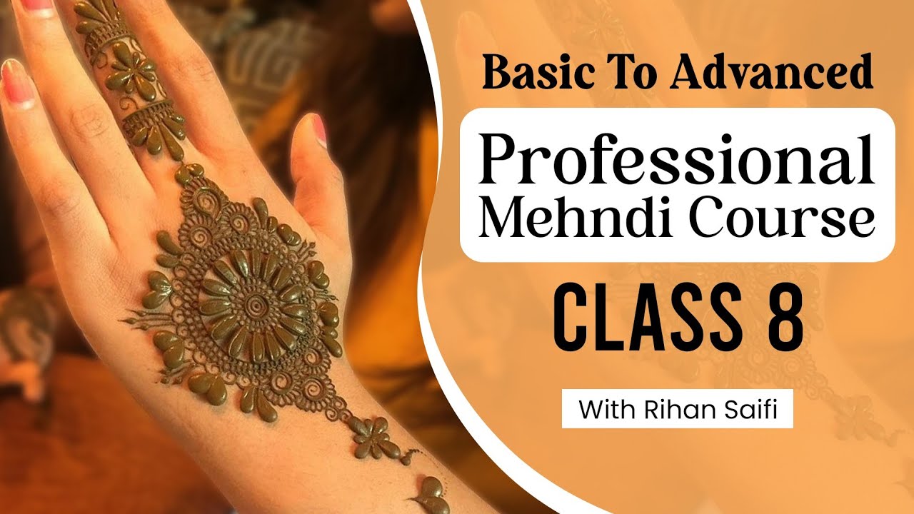 Basic To Advance Mehndi Course! back hand mehndi design! easy mehndi design! mandala mehndi design