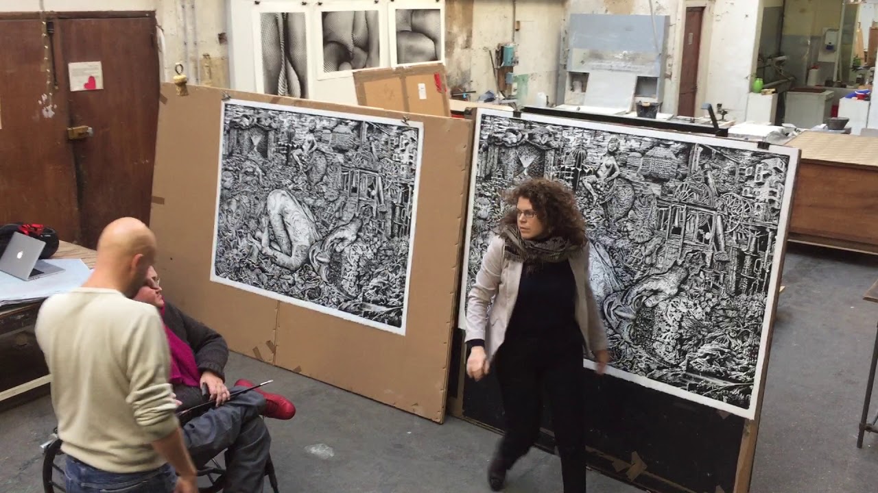 Stéphane Blanquet, Parabole Arithmétique, lithographie éditée par MEL Publisher