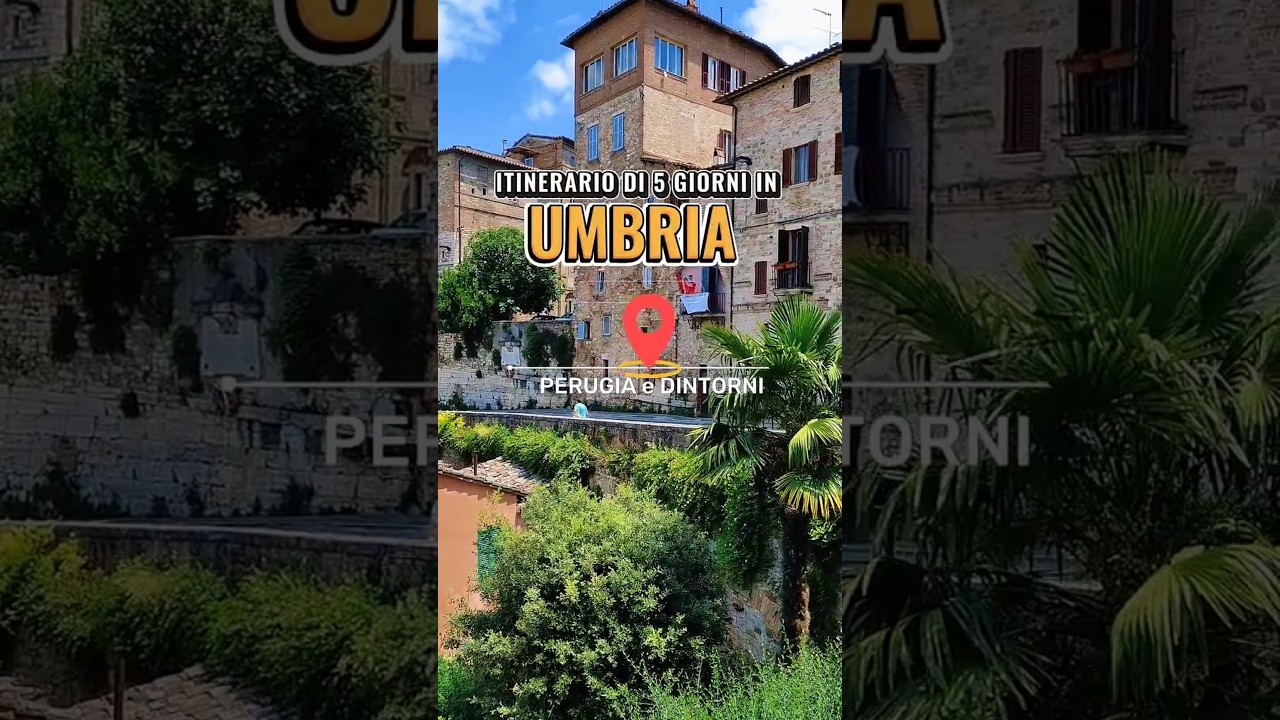 ITINERARIO DI 5 GIORNI IN UMBRIA #viaggiare #bellezzaitaliana #travel #beautifuldestinations