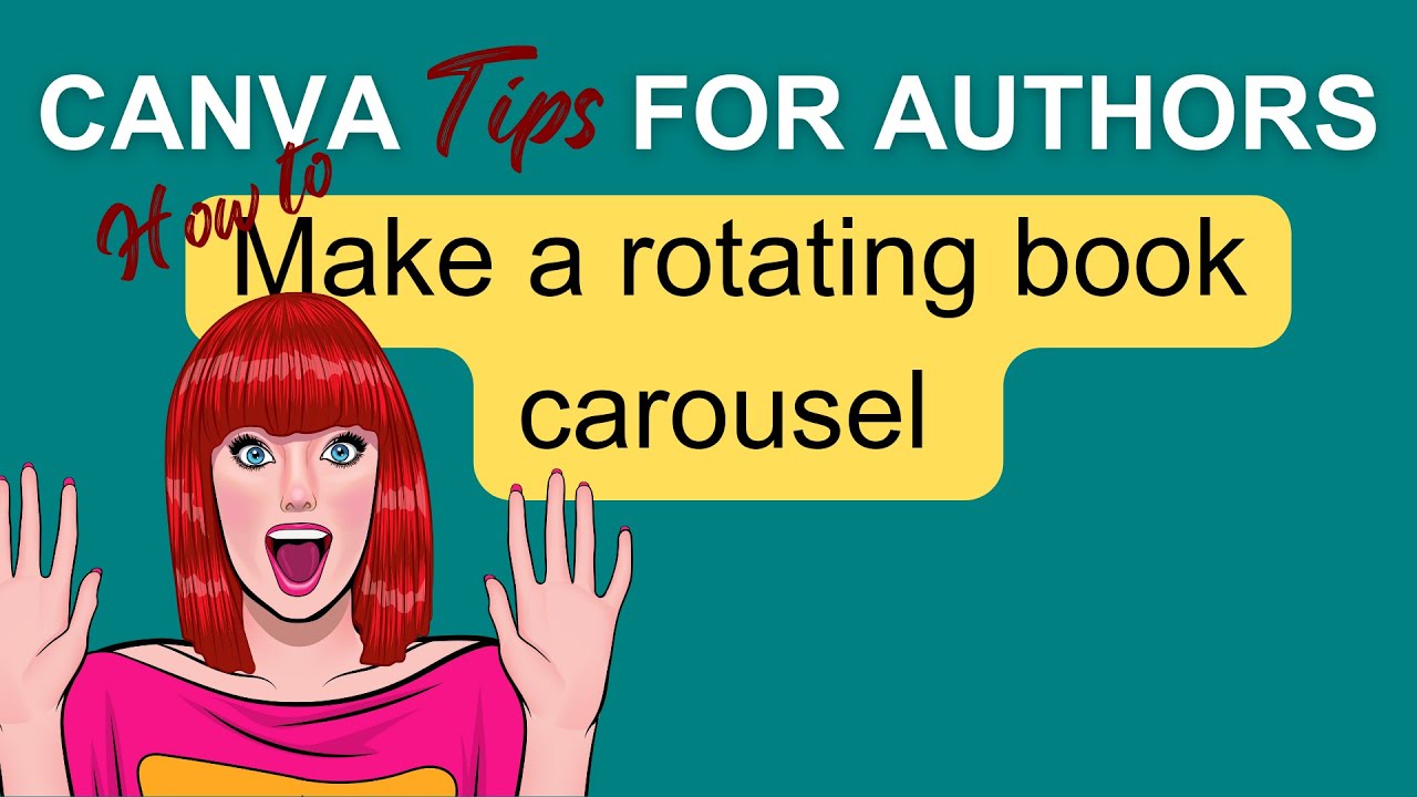 How to make a rotating book carousel using Canva