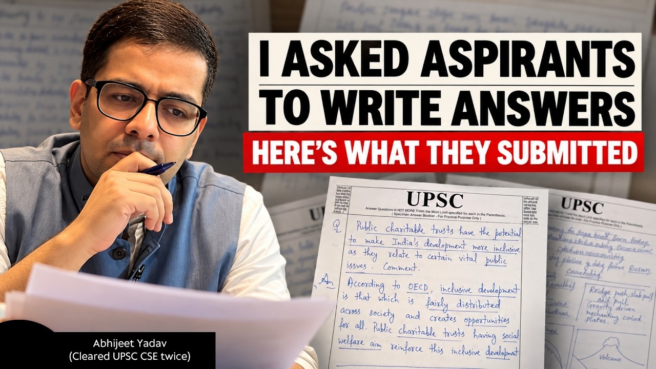 How to Write UPSC Answers? | Abhijeet Yadav Reviews Aspirant Copies