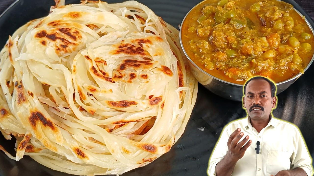 மிருதுவான நூல் பரோட்டா!🔥😋Nool Parotta in Tamil | Parotta recipe in Tamil | Soft Layered Parotta