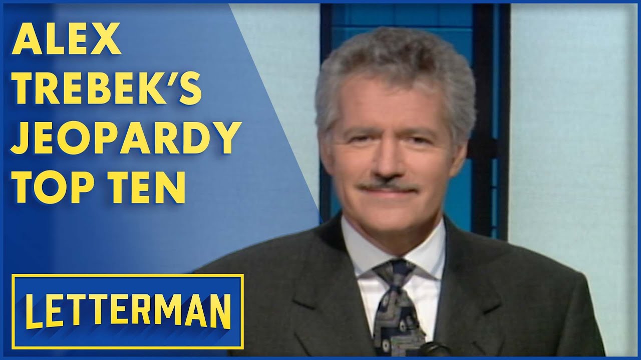 Алекс Требек представляет «Десять самых отклонённых категорий „Jeopardy“» | Леттерман