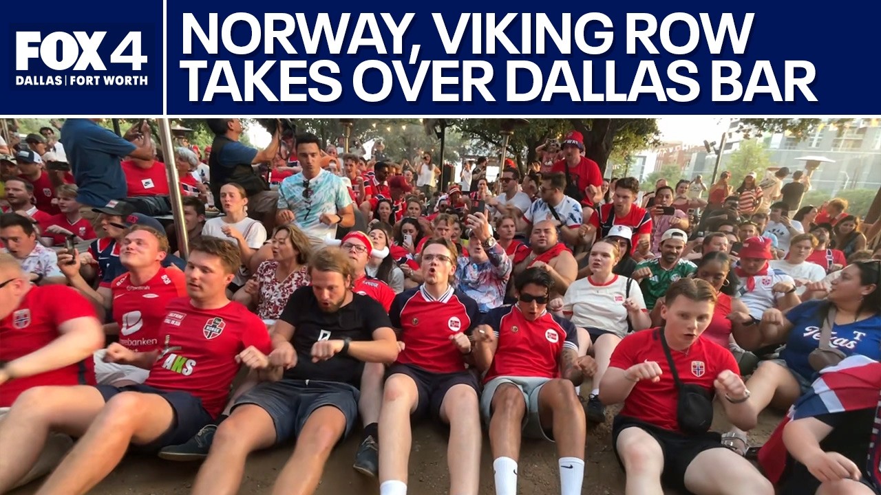Norway fans bring 'Viking row' to Dallas bar