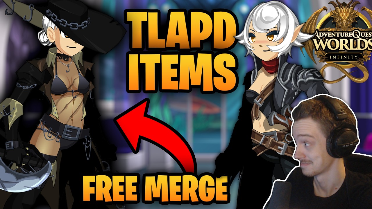 TLAPD New Drops! Free Merge Set! AQW Infinity
