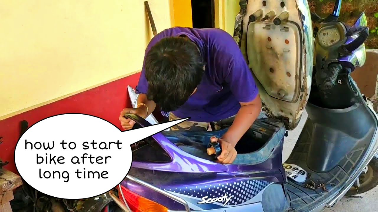 TVS scooty Pept plus Cold Start At morning || tvs Scooty pept plus starting problem