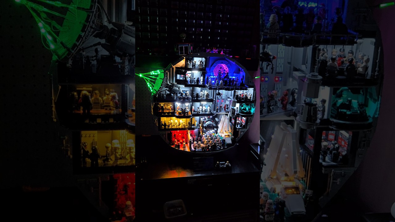 Lego UCS Death Star 75419 w/ BrickBling Light Kit. #Lego #brickbling #deathstar #empire #starwars