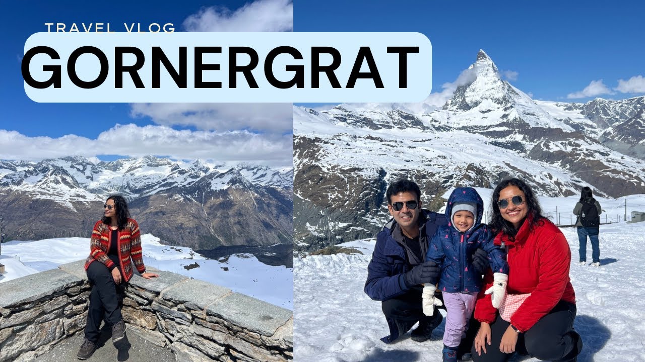 GORNERGRAT Railway Switzerland from Zermatt | Matterhorn Views | Day 3/9 Travel Vlog