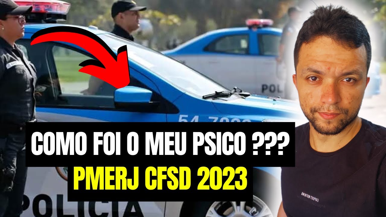 Como foi meu psicotécnico na PMERJ CFSd 2023