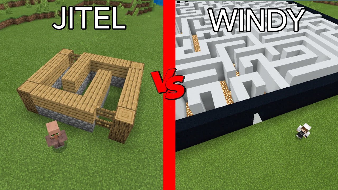 MEN JITELGA QARSHI OʻZ LABIRINTIMNI QURDIM | MINECRAFT