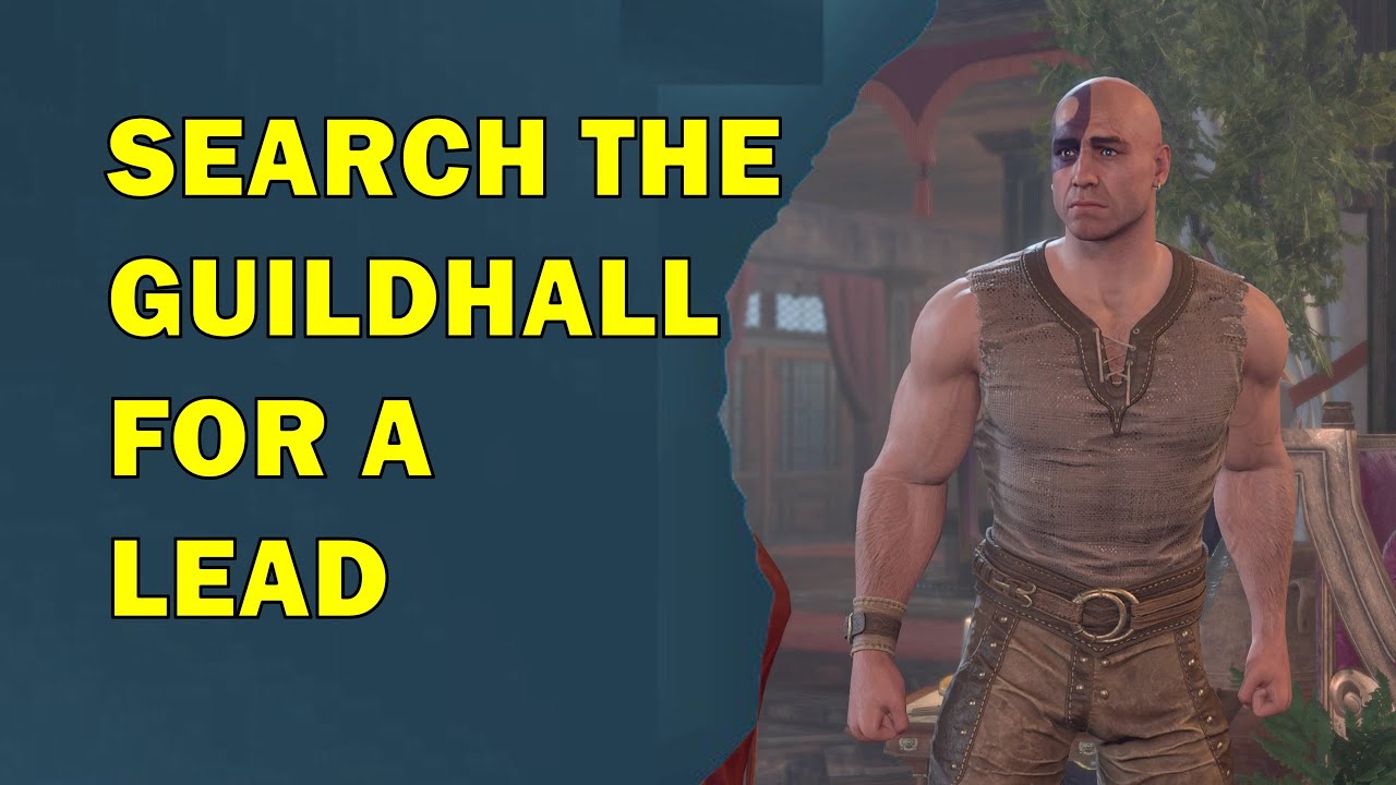 Where to search the Guildhall for a lead - The High Harper | Baldur's Gate 3