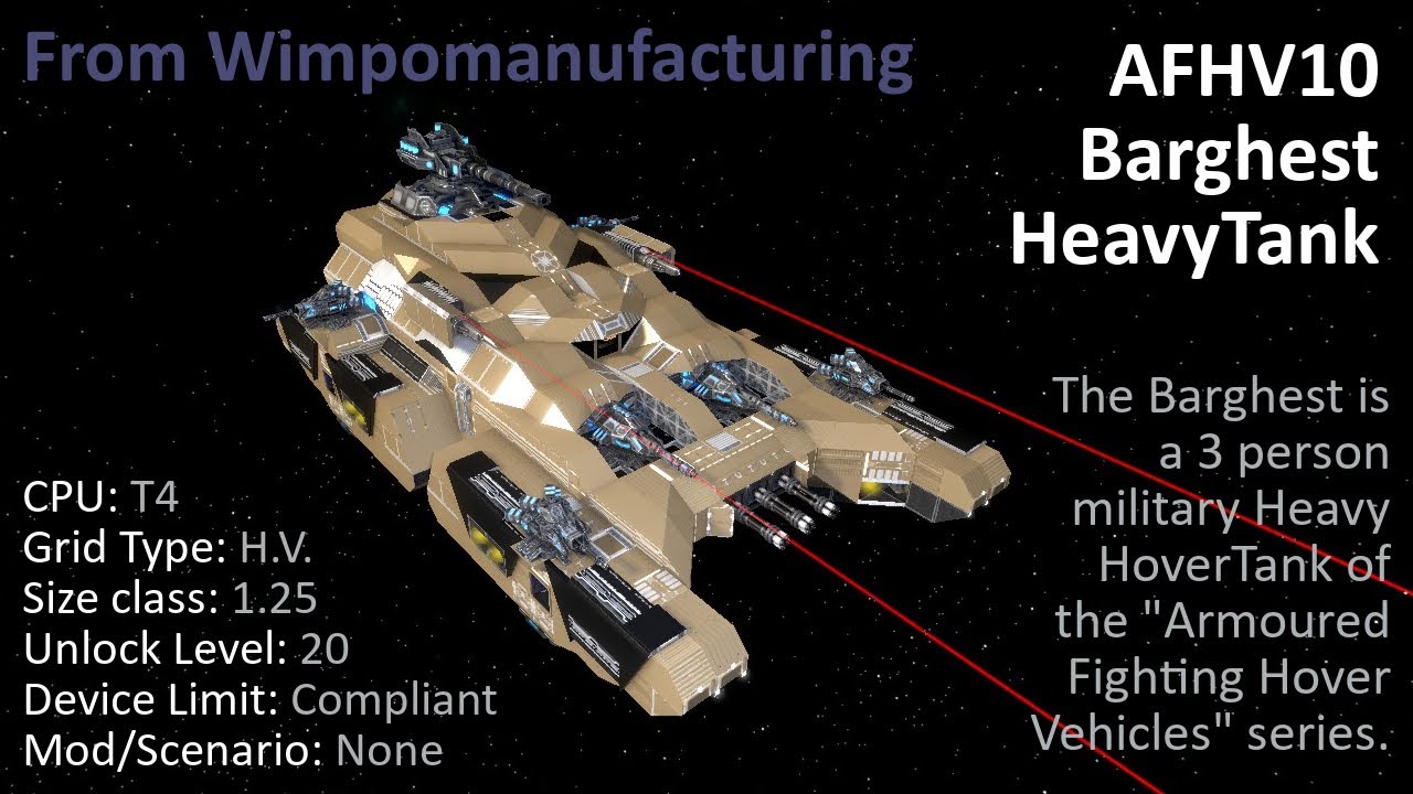 AFHV10 Barghest Heavy HoverTank Tour