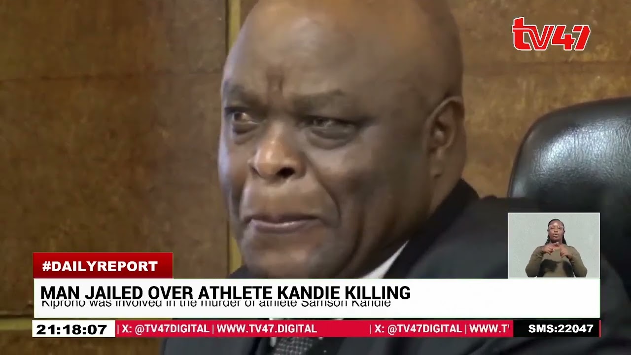 Vincent Kiprono has been sentenced to 15 years in prison for the murder of athlete Samson Kandie