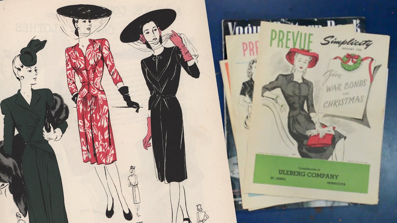 Vintage 1940s Sewing Pattern Magazines // CATALOGING CATALOGS