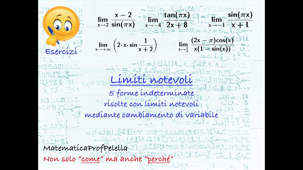 Limiti Notevoli con  cambiamento di variabile
