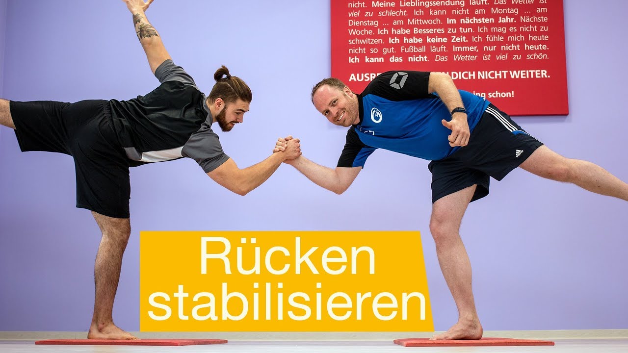 Rücken Stabilisationsübungen 💪🏼 Rücken stärken / stabilisieren