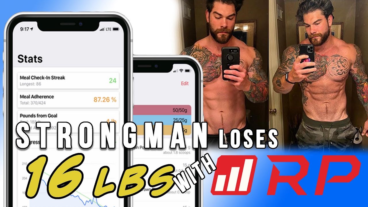 Champion Strongman Joey Szatmary uses the RP Diet App for weight loss
