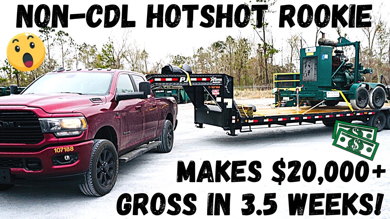 Non-CDL Hotshot Rookie Gross $20,000+ In First 3.5 Weeks | Full Breakdown All Expenses(Real Numbers)
