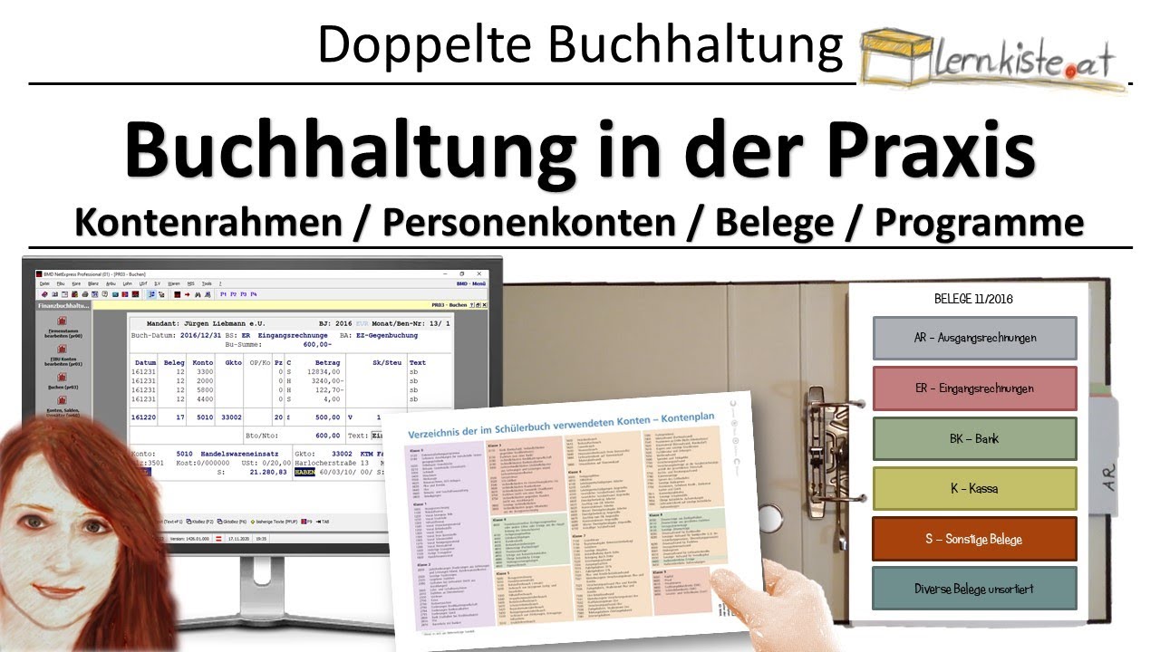 Buchhaltung in der Praxis - Kontenrahmen, Personenkonten, Belege, Software