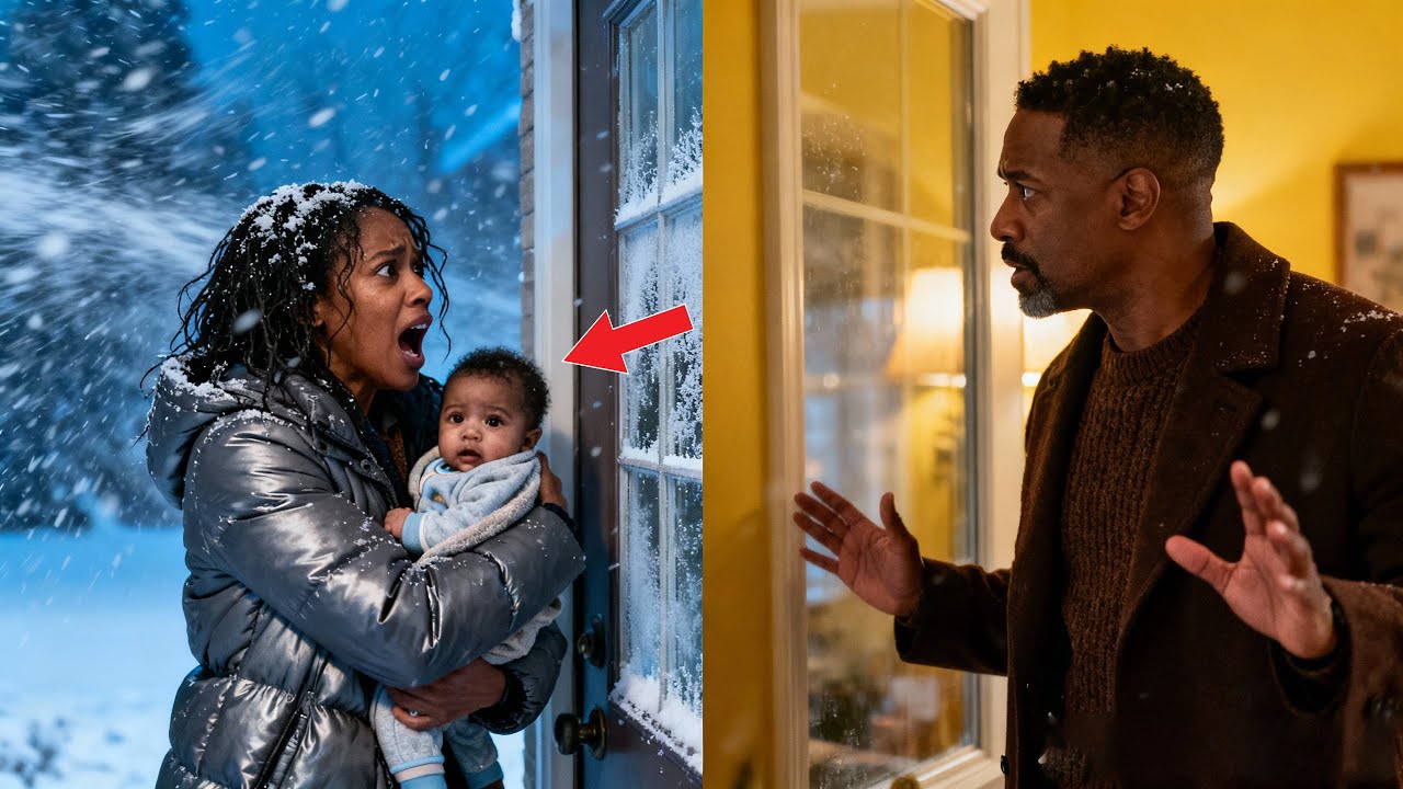 HOMELESS MOM WITH BABY KNOCKS ON BILLIONAIRE'S DOOR IN SNOW, WHAT HE DOES NEXT STUNS EVERYONE