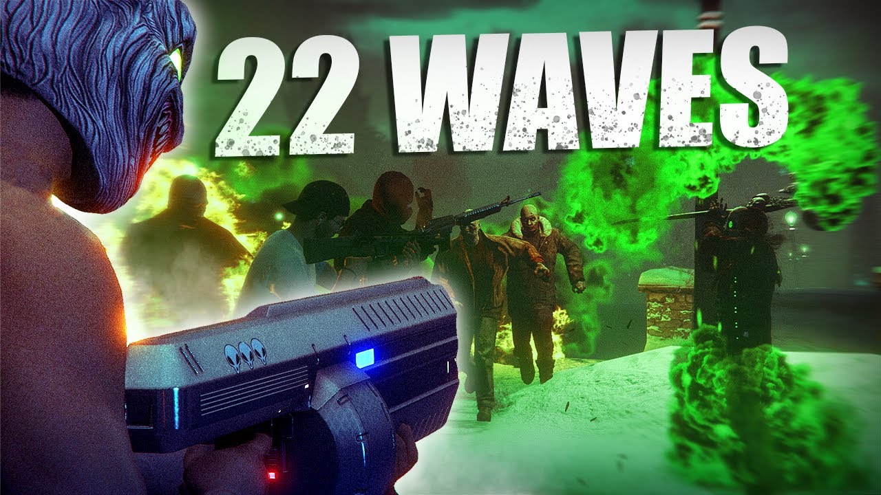 We Reach 22 Wave In The Newest Zombie Survival! *its painful* | GTA Online Halloween 2024