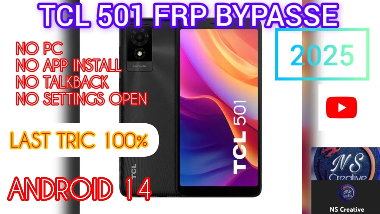 TCL 501 FRP ඉවත් කිරීම/TCL 501 FRP BYPASSE/ANDROID 14/2025 LAST TRIC.