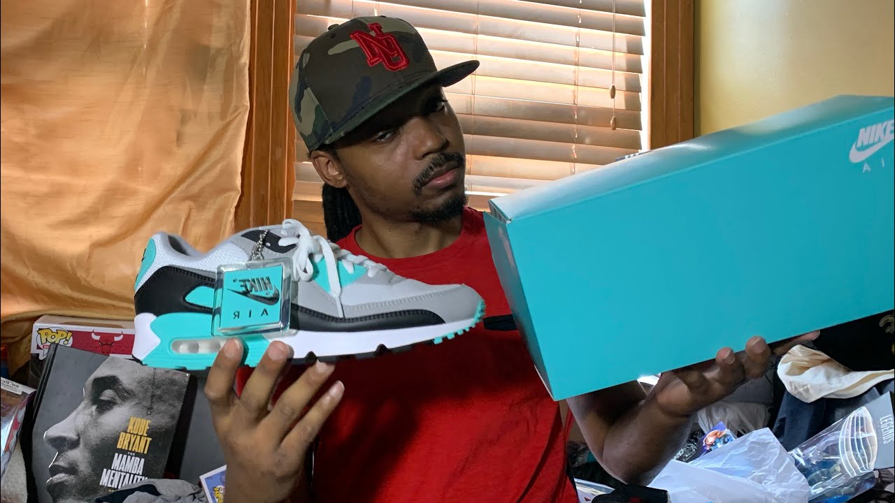 Air max 90 hyper Turquoise on foot and review