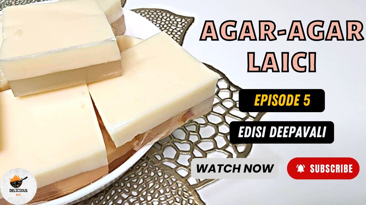 Resepi Agar-Agar Laici | Lychee Jelly (Deepavali Recipes) - How to make Jelly at Home in Malay