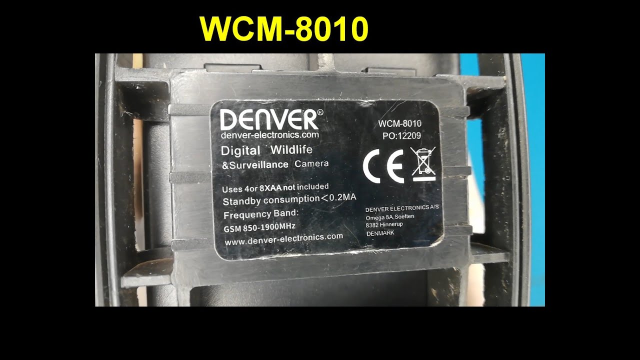 Foto pułapka DENVER WCM-8010 wymiana wewnętrznej baterii