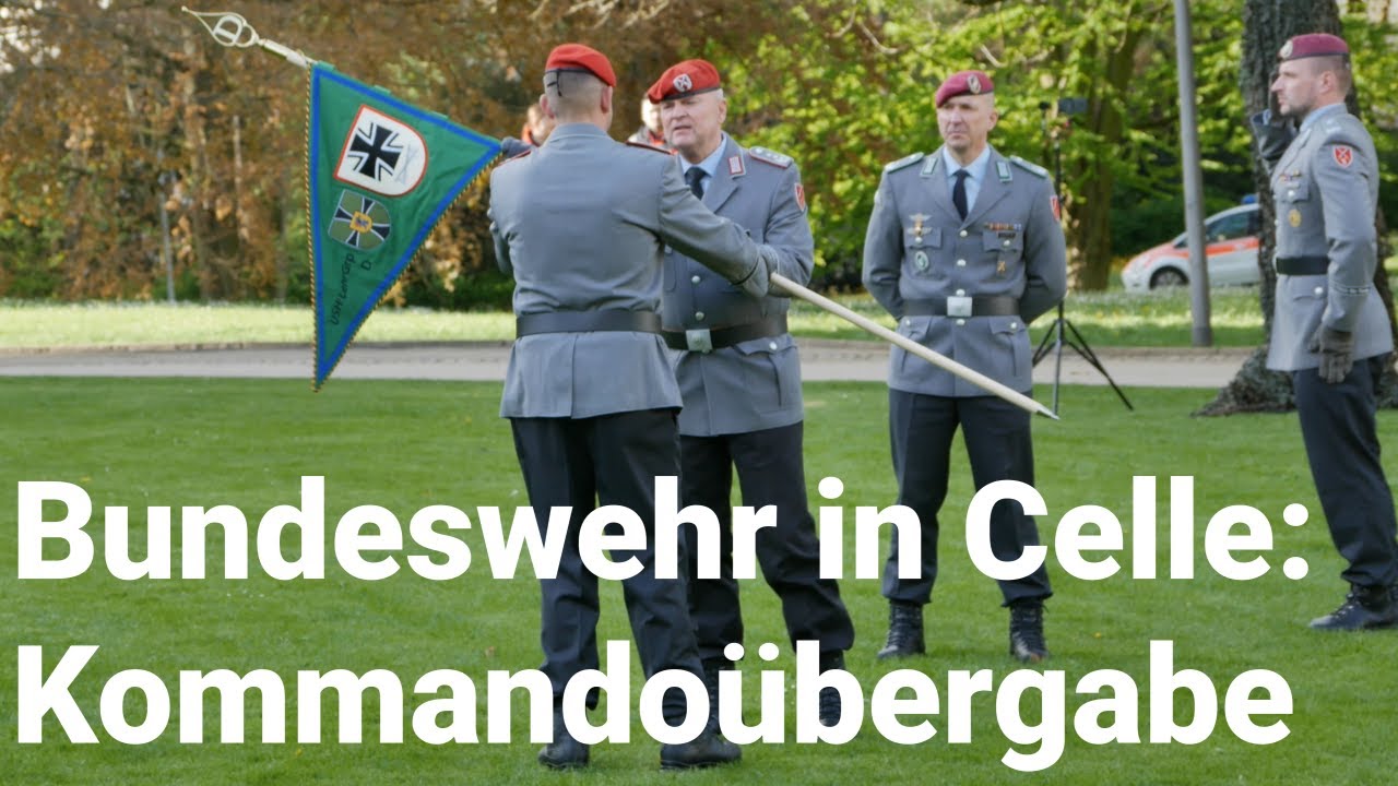 Bundeswehr: Kommandoübergabe in Celle - Abschied von Peter Schröbel an der USH Lehrgruppe D