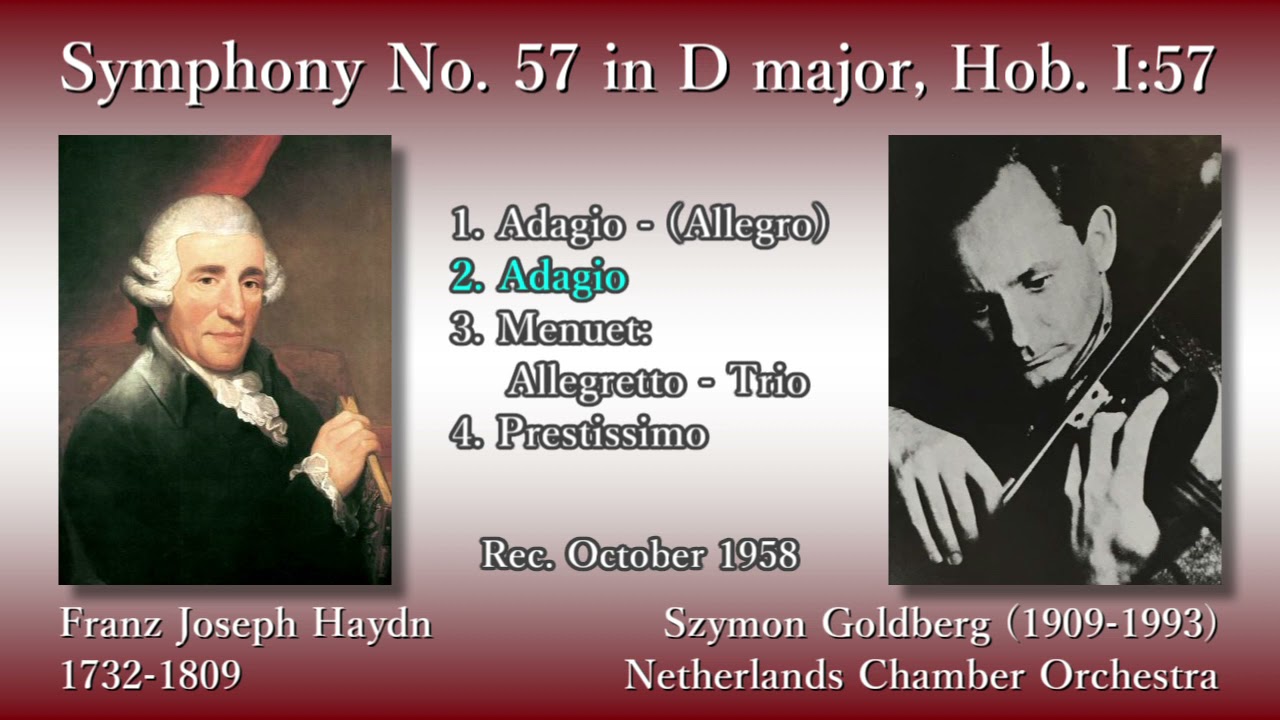Haydn: Symphony No. 57, Goldberg & NKO (1958) ハイドン 交響曲第57番 ゴールドベルク