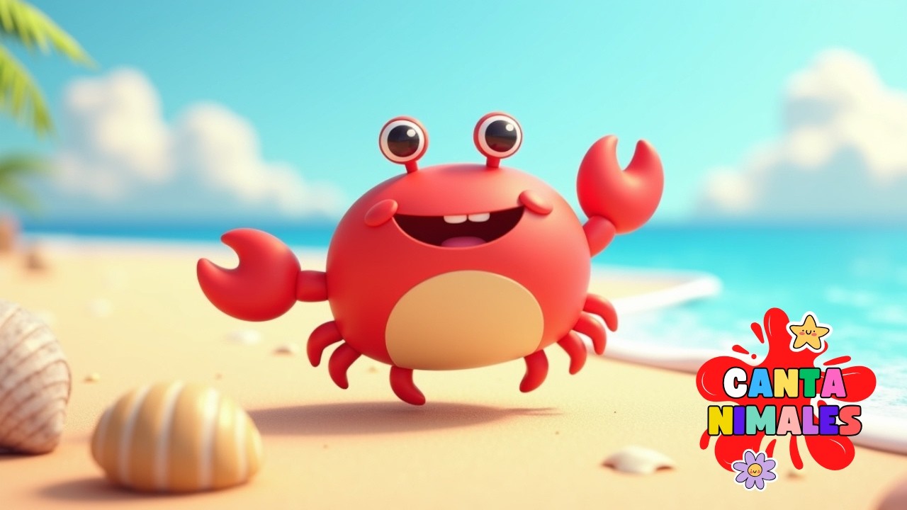 🐢 Tina la tortuga camina al agua – Música infantil suave y educativa